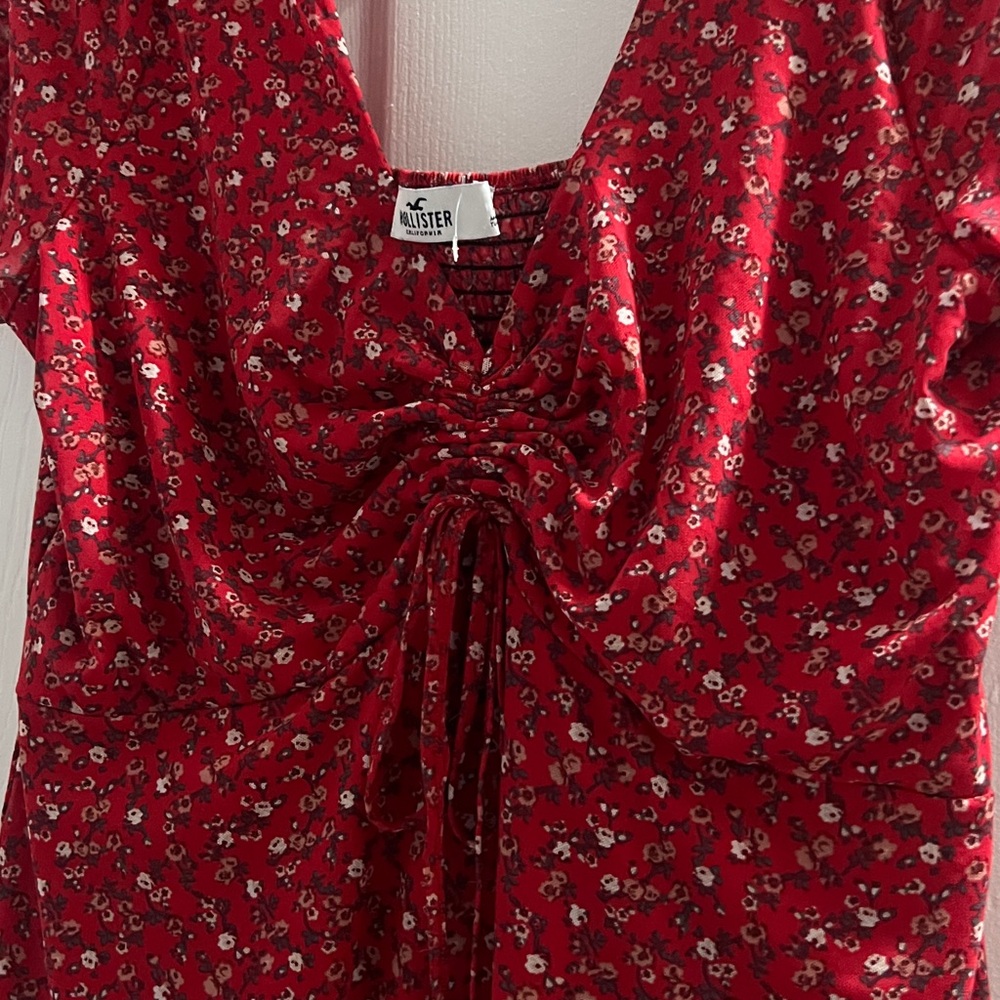 Hollister Red Floral Dress - Picture 2 of 3